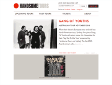 Tablet Screenshot of handsometours.com